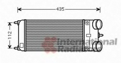 VAN WEZEL 40004353 -  Интеркулер